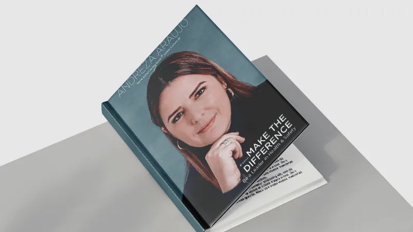 Book cover: Make The Difference: Be a Leader in Health & Safety, by Andreza Araújo